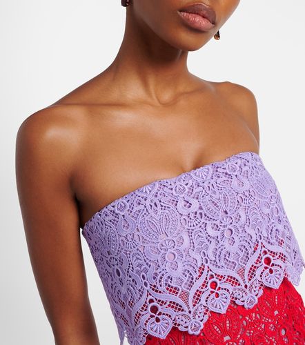 Robe de cocktail en dentelle - Carolina Herrera - Modalova
