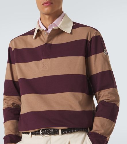 Moncler Polo en coton à rayures - Moncler - Modalova