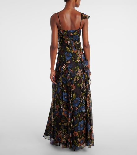 Robe longue Madeline en soie à fleurs - Veronica Beard - Modalova