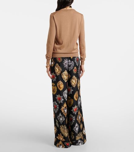 Pull DG en cachemire et soie - Dolce&Gabbana - Modalova