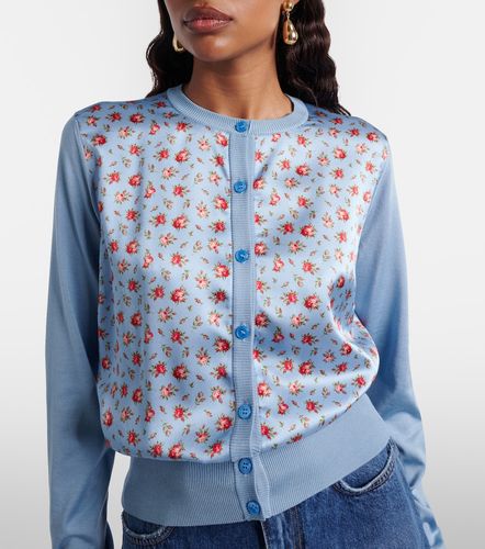 Cardigan en satin de soie à fleurs - Dolce&Gabbana - Modalova