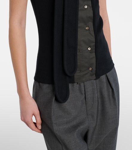 Top asymétrique en coton et lin - Lemaire - Modalova