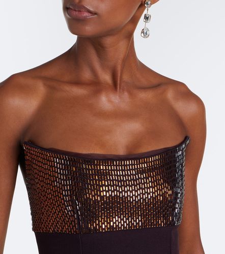Robe longue bustier à ornements - Roland Mouret - Modalova