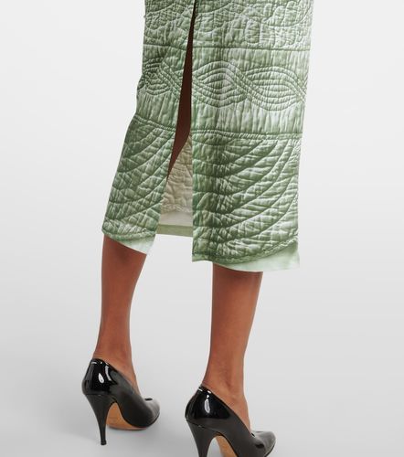 Robe midi imprimée en jersey - MM6 Maison Margiela - Modalova