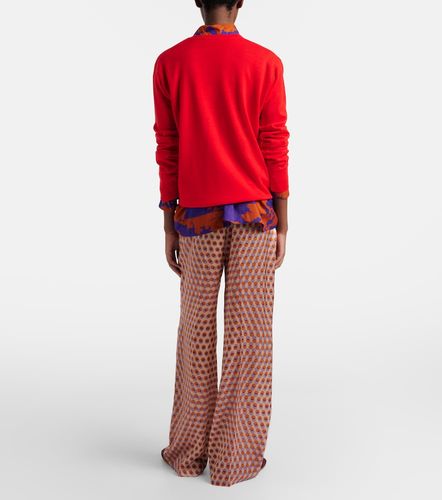 Pantalon ample en soie à pois - Dries Van Noten - Modalova