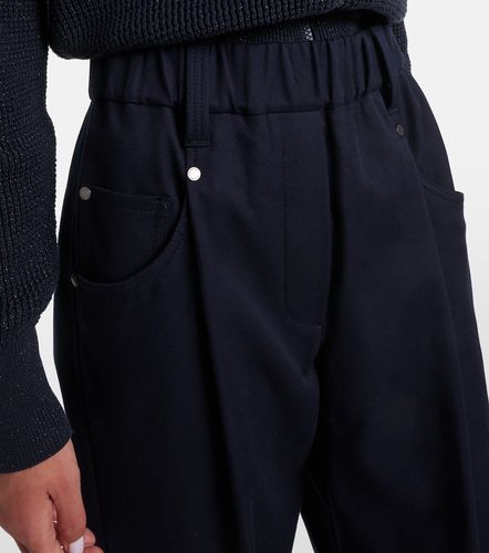 Pantalon droit Monili en coton mélangé - Brunello Cucinelli - Modalova