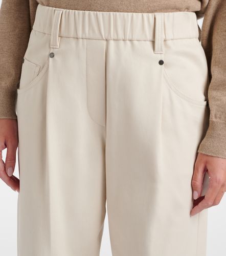 Pantalon droit Monili en coton mélangé - Brunello Cucinelli - Modalova
