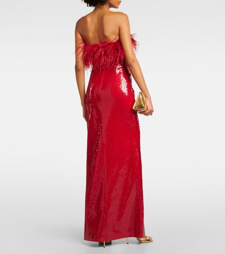 Robe Nika à sequins et plumes - Rebecca Vallance - Modalova