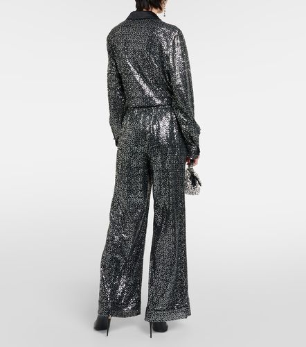 Pantalon ample taille haute à sequins - Dolce&Gabbana - Modalova