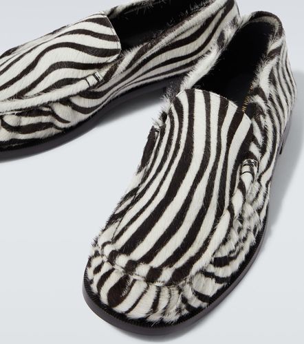 Mocassins en cuir façon poulain - Dries Van Noten - Modalova