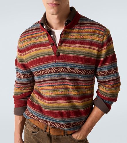 Pull en jacquard de laine mélangée - RRL - Modalova
