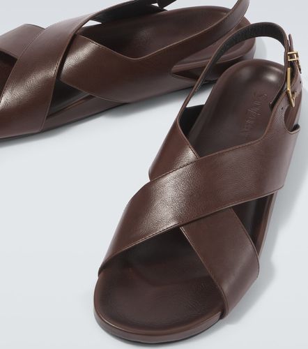 Sandales Helios Cassandre en cuir - Saint Laurent - Modalova