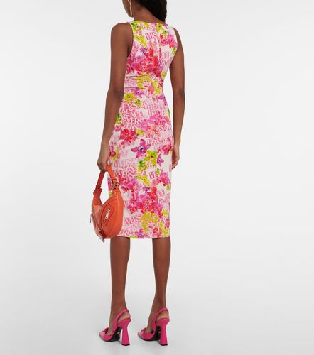 Versace Robe midi en crêpe - Versace - Modalova
