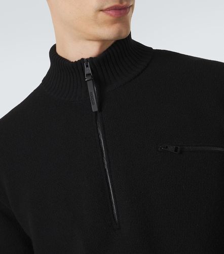 Pull à col zippé en laine et cachemire - Moncler - Modalova