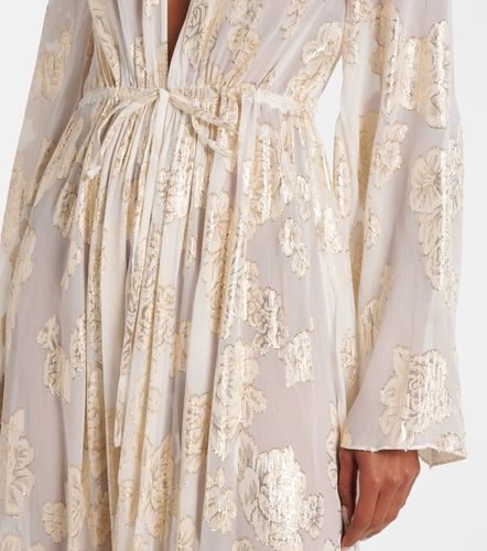 Robe longue Aurelia en soie mélangée - Alexandra Miro - Modalova
