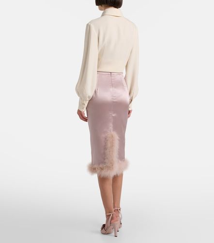 Valentino Jupe midi à plumes - Valentino - Modalova