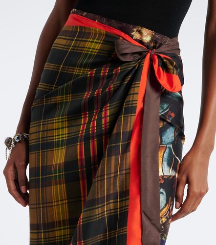 Jupe portefeuille en sergé de soie - Dries Van Noten - Modalova