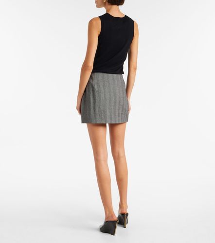 Mini-jupe rayée en laine mélangée - Ferragamo - Modalova
