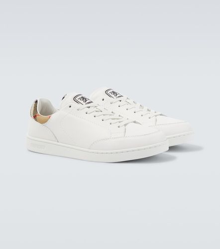 Baskets Set Check en cuir - Burberry - Modalova