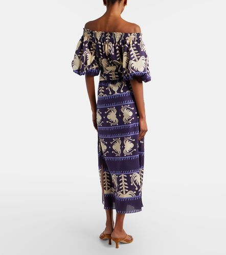 Robe midi en popeline de coton - Johanna Ortiz - Modalova