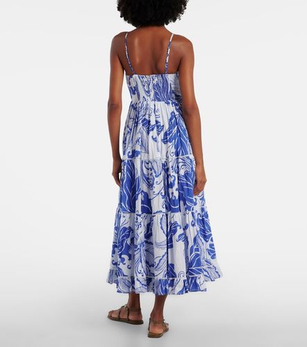 Robe longue Milena imprimée en coton - Poupette St Barth - Modalova