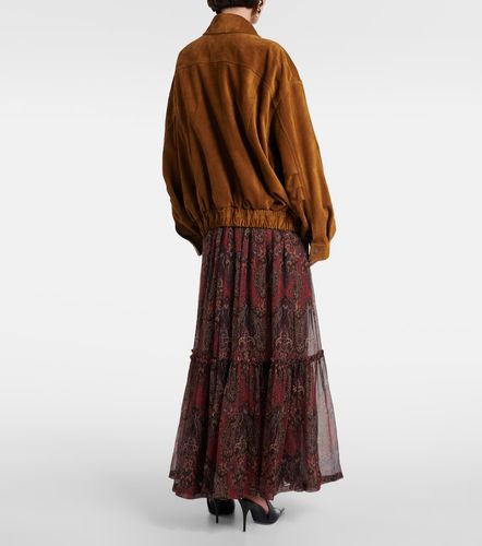 Saint Laurent Veste bomber en daim - Saint Laurent - Modalova