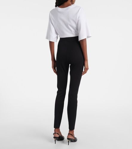 Legging à taille haute et logo - Dolce&Gabbana - Modalova