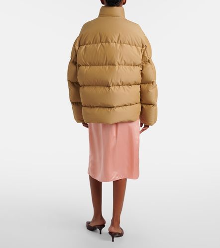 Veste doudoune en coton mélangé à logo - Prada - Modalova