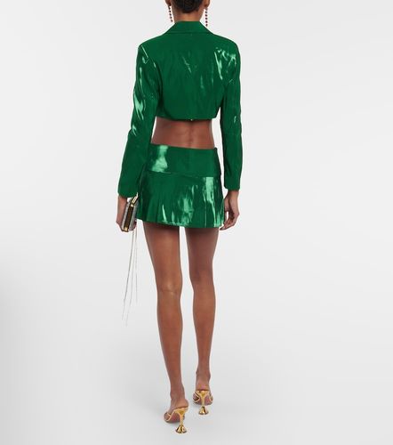 Mini-jupe à taille mi-haute en soie - Miss Sohee - Modalova