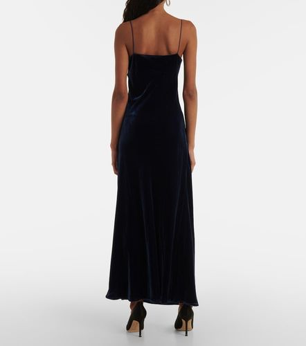 Robe longue Alberta en velours - Asceno - Modalova