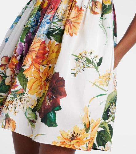Robe en coton à fleurs - Dolce&Gabbana - Modalova