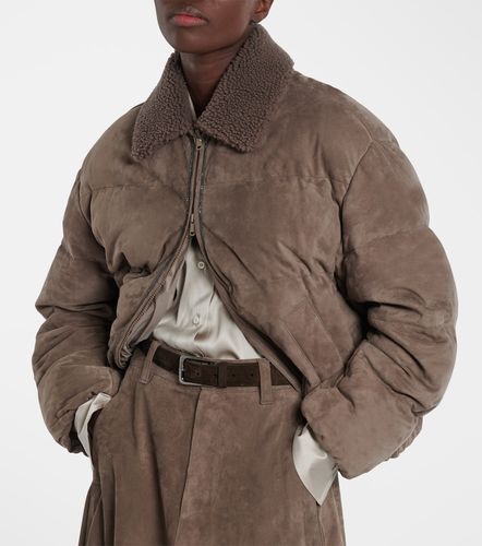Veste doudoune en daim - Brunello Cucinelli - Modalova