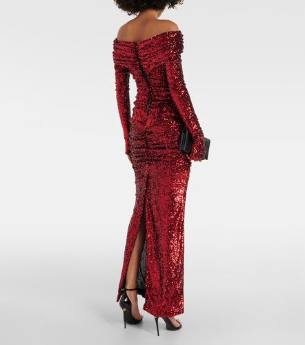 Robe à épaules dénudées et sequins - Dolce&Gabbana - Modalova