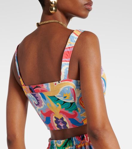 Etro Crop top en coton imprimé - Etro - Modalova