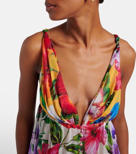 Dolce&Gabbana Robe longue à fleurs - Dolce&Gabbana - Modalova