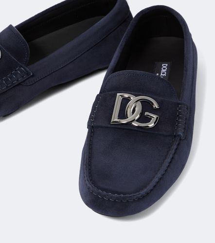 Dolce&Gabbana Mocassins DG en daim - Dolce&Gabbana - Modalova