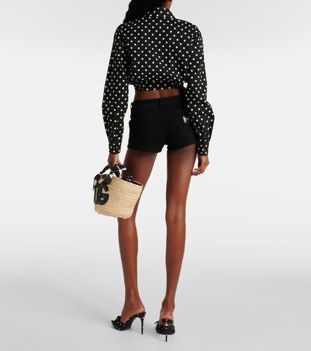Short taille basse en denim - Dolce&Gabbana - Modalova