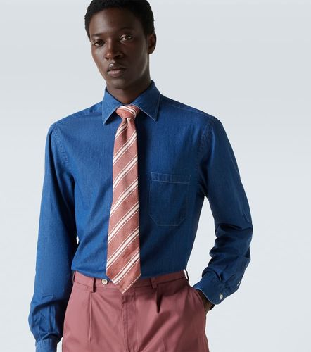 Cravate rayée en jacquard de soie - Dunhill - Modalova