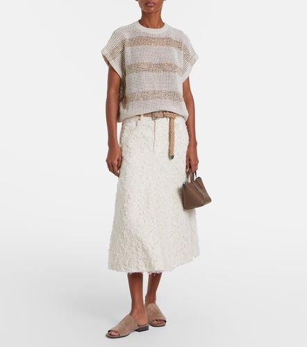 Pull en coton à paillettes - Brunello Cucinelli - Modalova