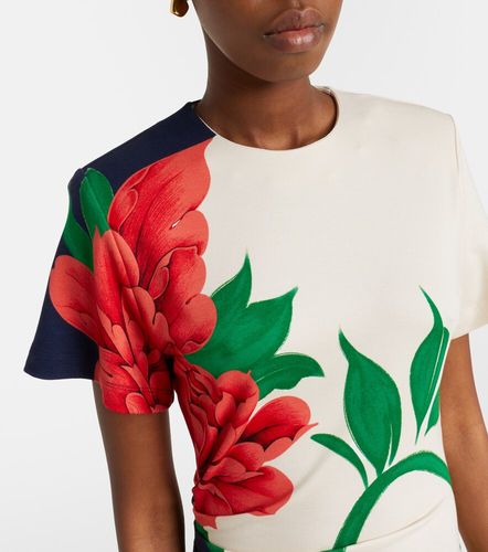 Robe midi Lela en jersey à fleurs - La DoubleJ - Modalova