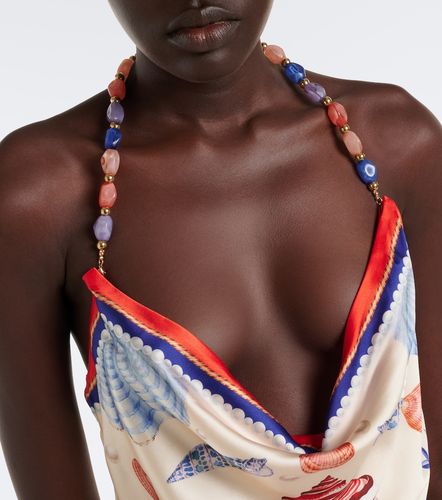 Retrofête Robe Creta en soie mélangée à imprimés - Retrofete - Modalova