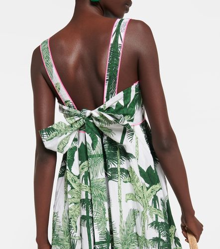 Robe midi imprimée en coton - Juliet Dunn - Modalova