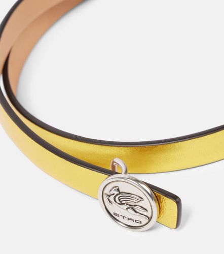 Etro Ceinture en cuir métallisé - Etro - Modalova