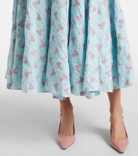 Robe midi Rousseau en coton mélangé à fleurs - Markarian - Modalova