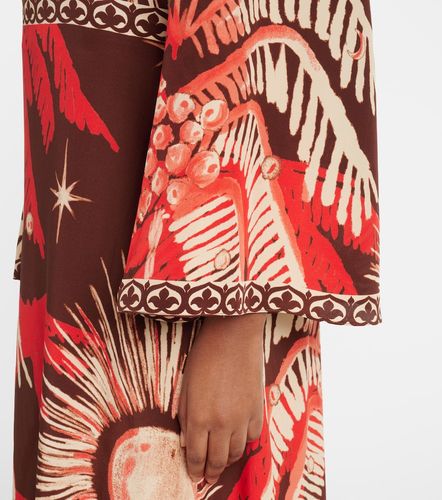 Robe longue imprimée en soie - Johanna Ortiz - Modalova