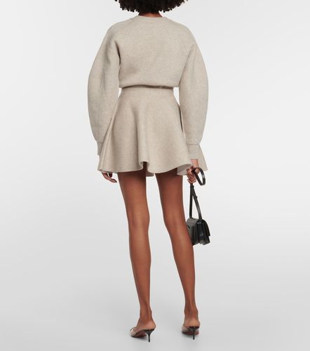 Alaïa Mini-jupe évasée en laine mélangée - Alaia - Modalova