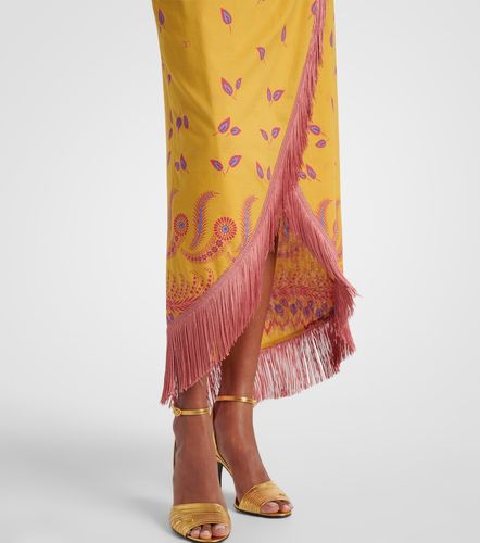 Jupe midi imprimée en coton - Valentino - Modalova