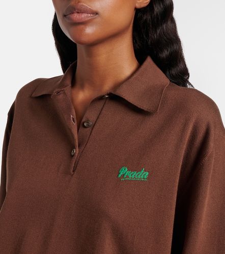 Prada Polo en soie mélangée - Prada - Modalova