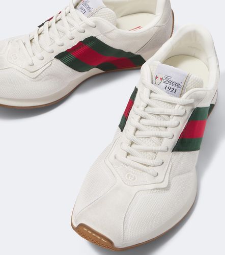 Sneakers Tempo à détails en daim - Gucci - Modalova