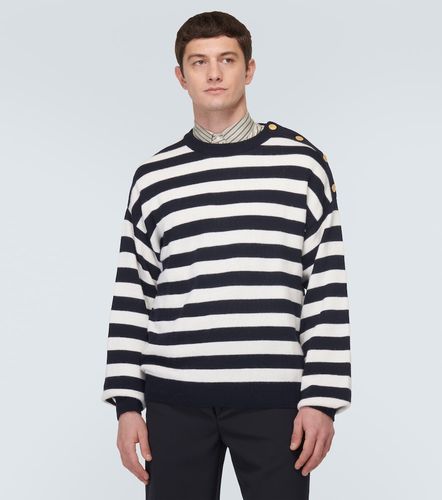 Pull rayé en coton et laine - Valentino - Modalova